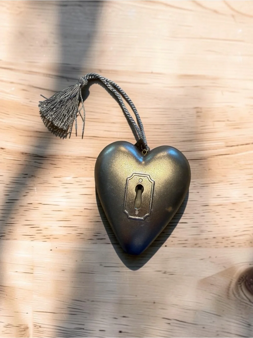 Floral Heart Hanging Ornament with Inspirational Quote